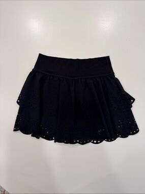 Aerie Offline Black Tennis Skirt Size L